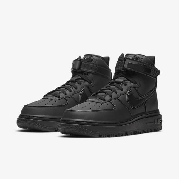 Nike Air Force 1 Boot Sneakers Herre Sort Mørkegrå Hvide | NK489IVO