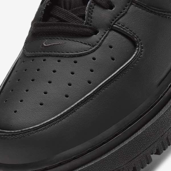 Nike Air Force 1 Boot Sneakers Herre Sort Mørkegrå Hvide | NK489IVO