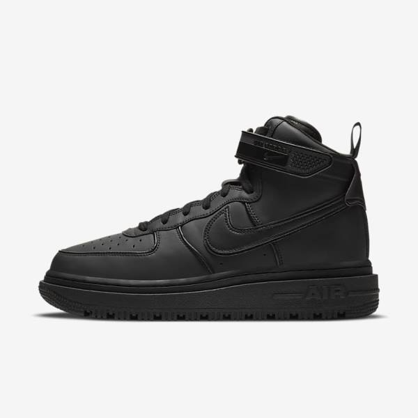 Nike Air Force 1 Boot Sneakers Herre Sort Mørkegrå Hvide | NK489IVO