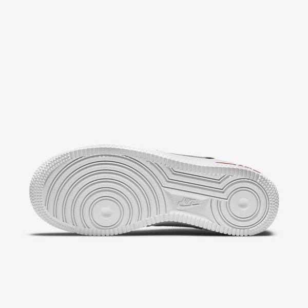 Nike Air Force 1 LV8 Older Sneakers Børn Hvide Mørkeblå Rød Hvide | NK472OKX