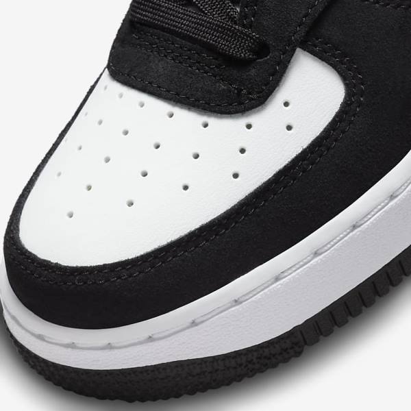 Nike Air Force 1 LV8 Older Sneakers Børn Sort Hvide Mørke | NK502LXT
