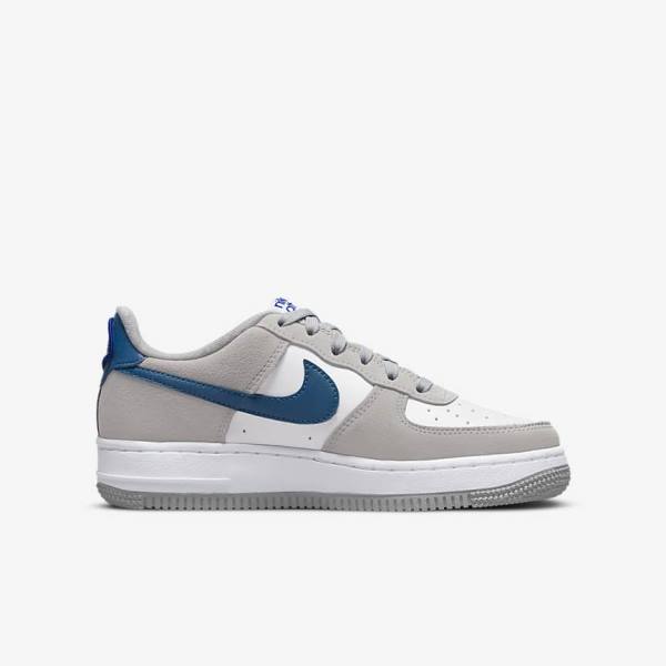 Nike Air Force 1 LV8 Older Sneakers Børn Lysegrå Hvide Lysegrå | NK506NLE