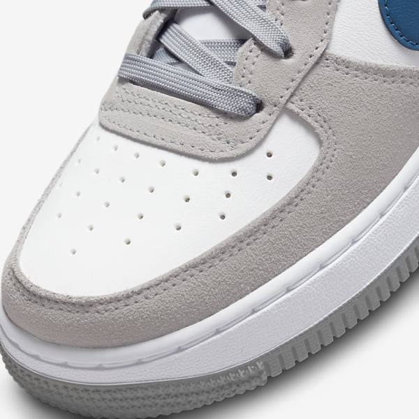Nike Air Force 1 LV8 Older Sneakers Børn Lysegrå Hvide Lysegrå | NK506NLE
