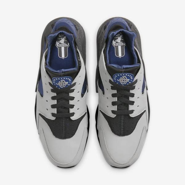Nike Air Huarache LE Sneakers Herre Grå Sort Mørkeblå | NK629YEM