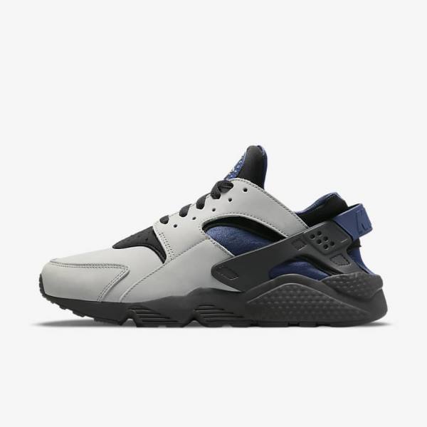 Nike Air Huarache LE Sneakers Herre Grå Sort Mørkeblå | NK629YEM