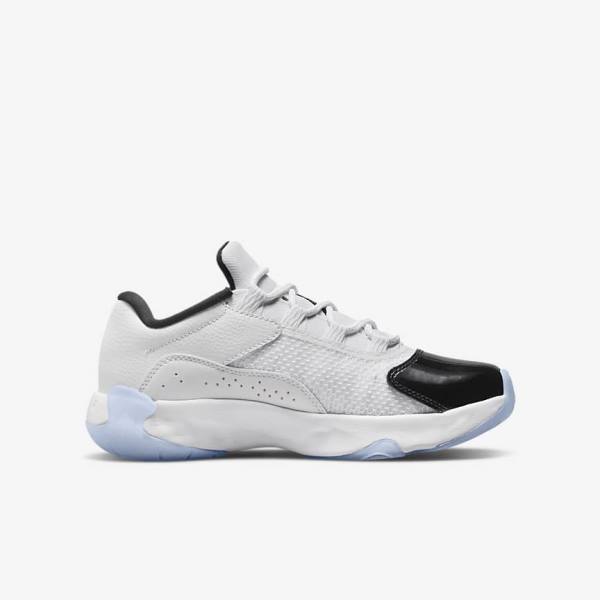 Nike Air Jordan 11 CMFT Low Older Sneakers Børn Hvide Sort | NK154VFX
