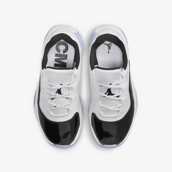 Nike Air Jordan 11 CMFT Low Older Sneakers Børn Hvide Sort | NK154VFX