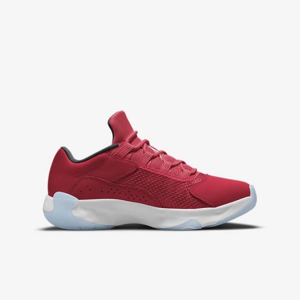 Nike Air Jordan 11 CMFT Low Older Sneakers Børn Rød Sort Hvide | NK805BAE