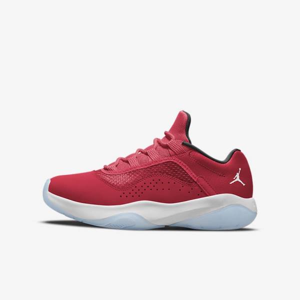 Nike Air Jordan 11 CMFT Low Older Sneakers Børn Rød Sort Hvide | NK805BAE