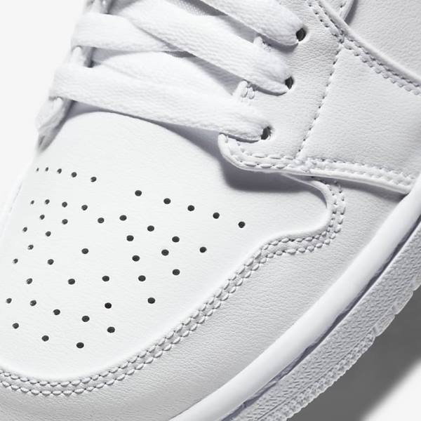 Nike Air Jordan 1 Low Jordan Sko Dame Hvide | NK897GWI