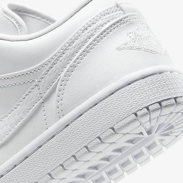 Nike Air Jordan 1 Low Jordan Sko Dame Hvide | NK897GWI