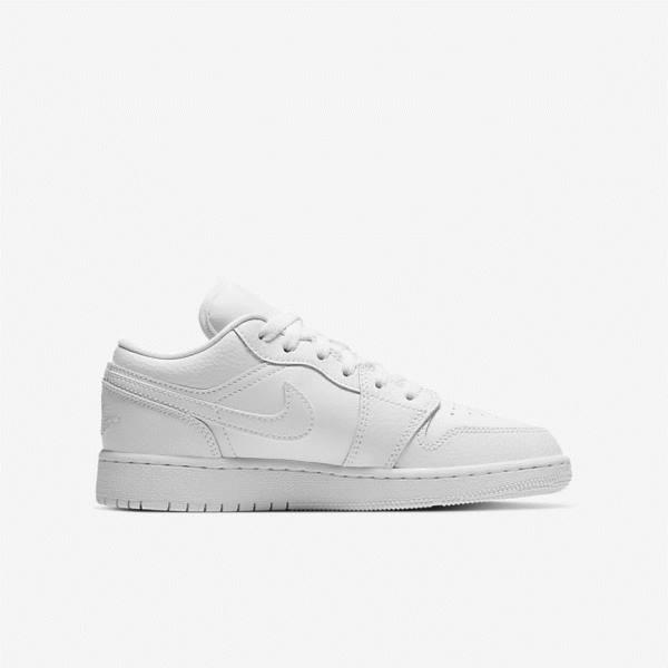 Nike Air Jordan 1 Low Older Sneakers Børn Hvide | NK318NUB