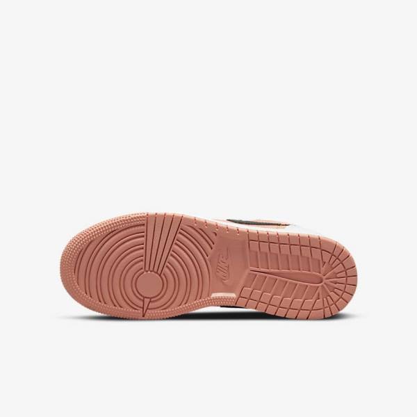 Nike Air Jordan 1 Low Older Sneakers Børn Hvide Sort | NK608WEC