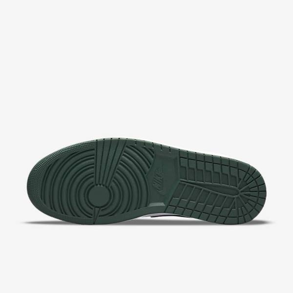 Nike Air Jordan 1 Low Sneakers Herre Grøn Hvide Sort | NK491ELF