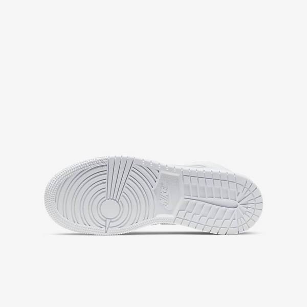 Nike Air Jordan 1 Mid Older Sneakers Børn Hvide | NK036BEY