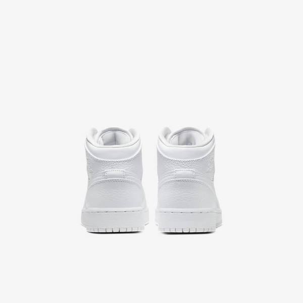 Nike Air Jordan 1 Mid Older Sneakers Børn Hvide | NK036BEY