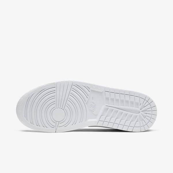 Nike Air Jordan 1 Mid Sneakers Herre Hvide | NK396DCQ