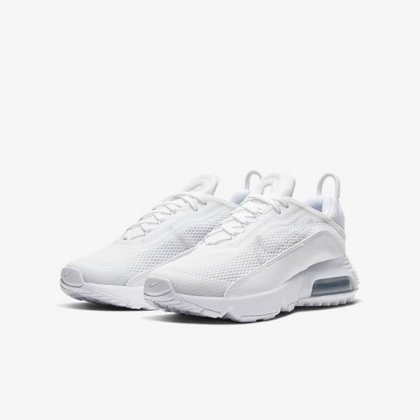 Nike Air Max 2090 Older Sneakers Børn Hvide Grå Hvide | NK089UXE