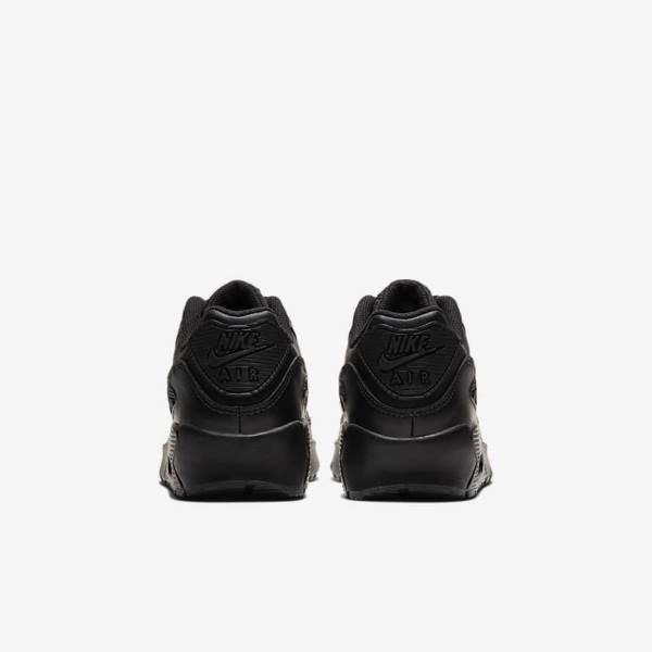 Nike Air Max 90 LTR Older Sneakers Børn Sort Hvide | NK704OKN