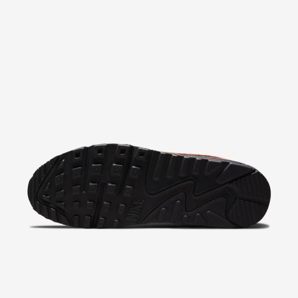 Nike Air Max 90 Sneakers Herre Sort Blå Rød Hvide | NK351FVO