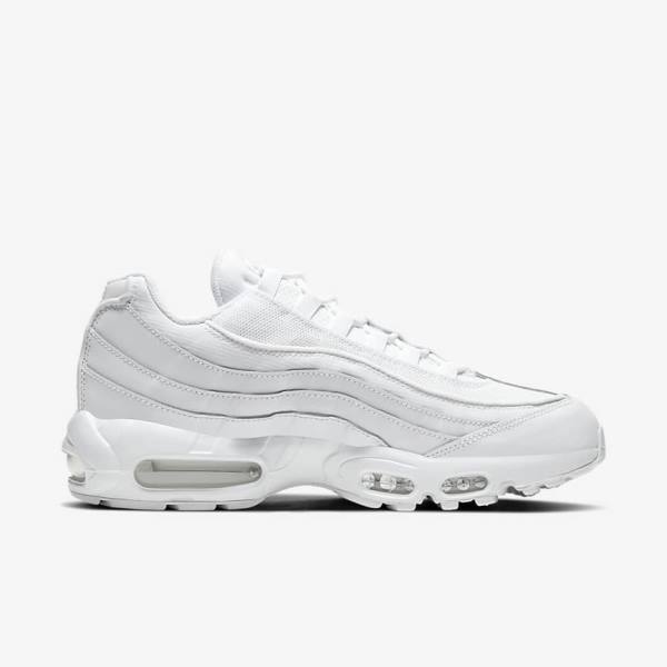 Nike Air Max 95 Essential Sneakers Herre Hvide Grå Hvide | NK420LXE