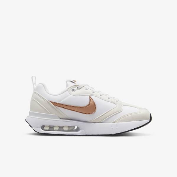 Nike Air Max Dawn Older Sneakers Børn Hvide Metal Rød Brune | NK315MLA