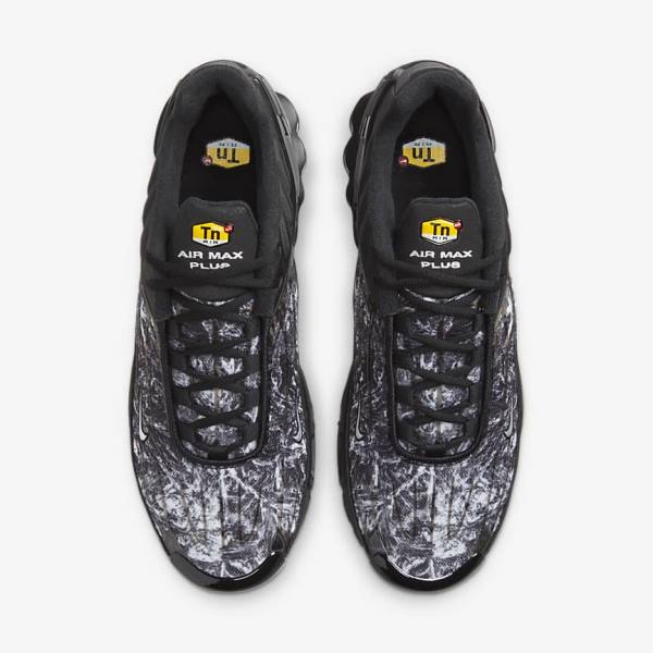 Nike Air Max Plus 3 Sneakers Herre Sort Mørkegrå Hvide | NK143UTD