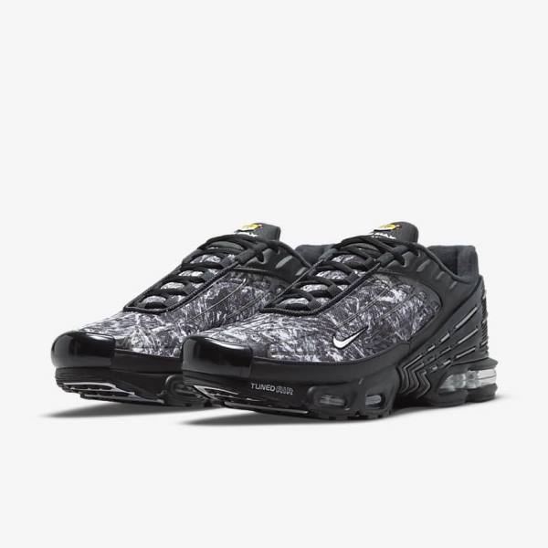 Nike Air Max Plus 3 Sneakers Herre Sort Mørkegrå Hvide | NK143UTD
