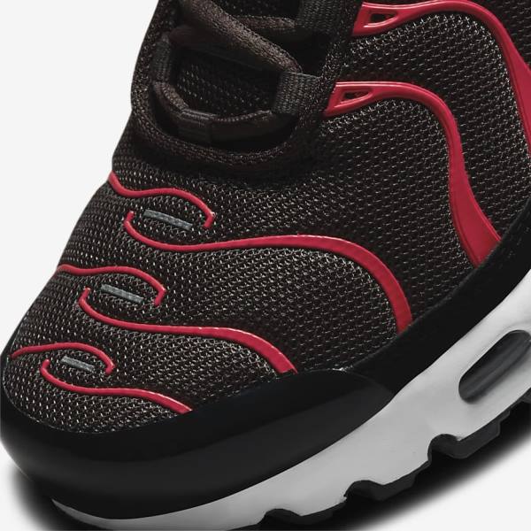 Nike Air Max Plus Older Sneakers Børn Grå Rød Hvide Sort | NK527XMN