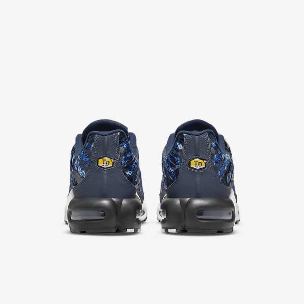 Nike Air Max Plus Sneakers Herre Mørkeblå Hvide Sort Mørkeblå | NK170RIG