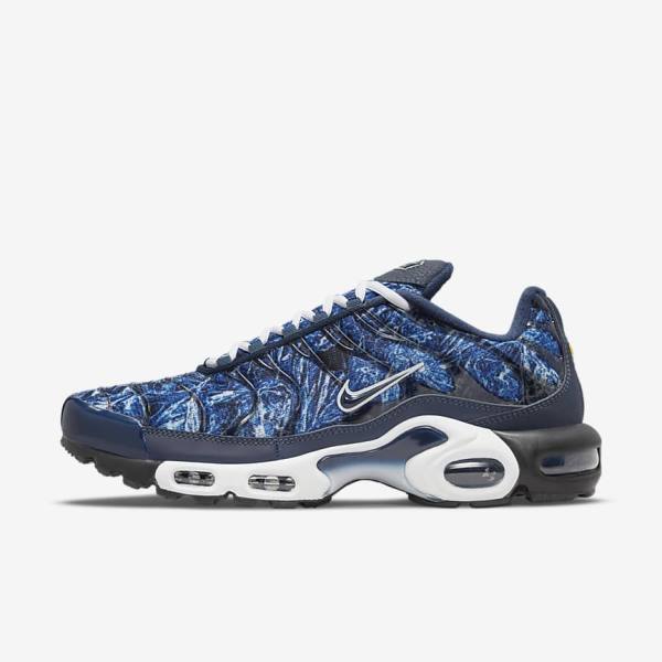 Nike Air Max Plus Sneakers Herre Mørkeblå Hvide Sort Mørkeblå | NK170RIG