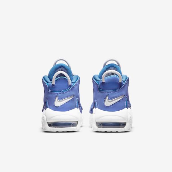Nike Air More Uptempo Older Basketball Sko Børn Blå Hvide | NK453PLV