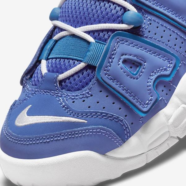 Nike Air More Uptempo Older Basketball Sko Børn Blå Hvide | NK453PLV