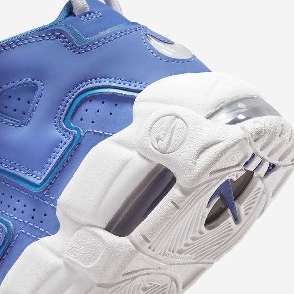 Nike Air More Uptempo Older Basketball Sko Børn Blå Hvide | NK453PLV