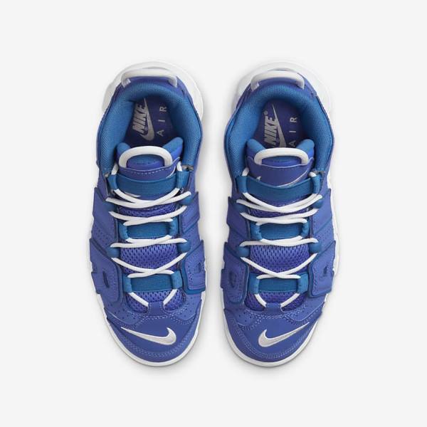 Nike Air More Uptempo Older Sneakers Børn Blå Hvide | NK390XRE