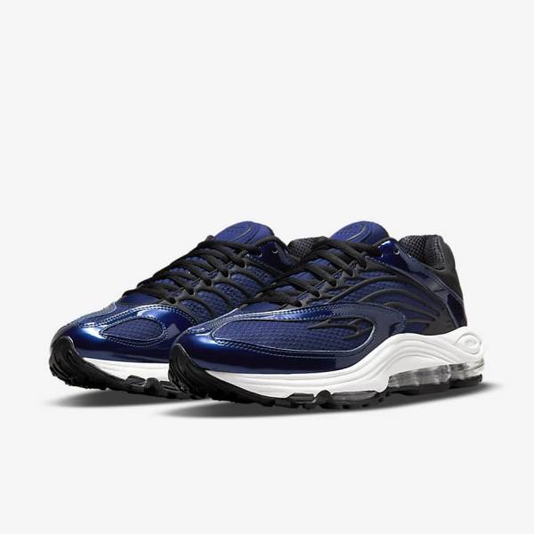 Nike Air Tuned Max Sneakers Herre Blå Hvide Sort | NK285PKE
