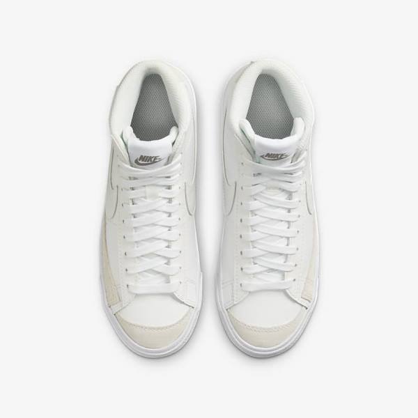 Nike Blazer Mid 77 Older Sneakers Børn Hvide Lysebrune Hvide | NK253BVM