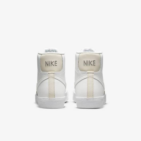 Nike Blazer Mid 77 Older Sneakers Børn Hvide Lysebrune Hvide | NK253BVM