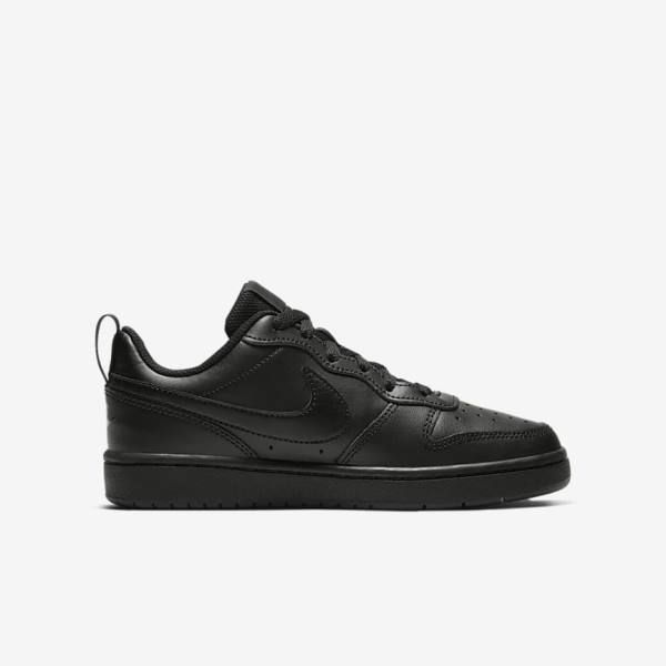 Nike Court Borough Low 2 Older Sneakers Børn Sort | NK925CFJ