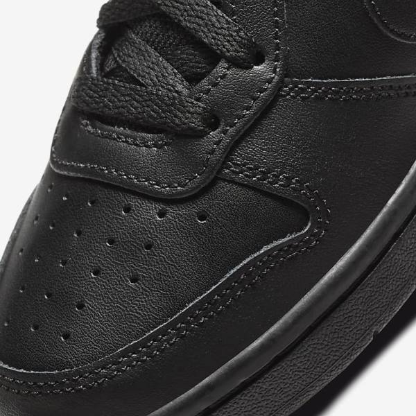 Nike Court Borough Low 2 Older Sneakers Børn Sort | NK925CFJ