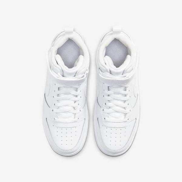Nike Court Borough Mid 2 Older Sneakers Børn Hvide | NK312ALC
