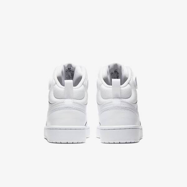 Nike Court Borough Mid 2 Older Sneakers Børn Hvide | NK312ALC