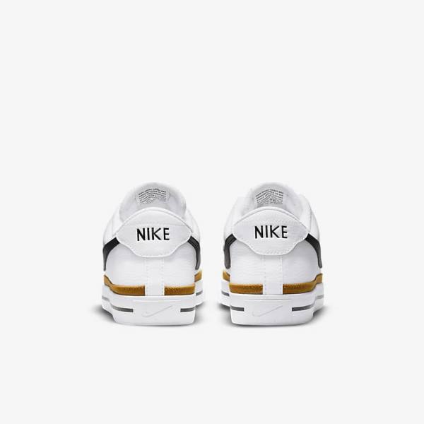 Nike Court Legacy Sneakers Herre Hvide Sort | NK872VUA