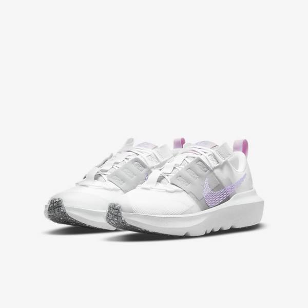 Nike Crater Impact Older Sneakers Børn Hvide Grå Lyserød Lilla | NK934YHN