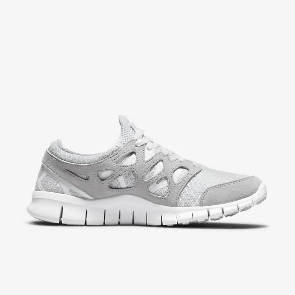Nike Free Run 2 Sneakers Herre Grå Hvide Platin | NK317BXM