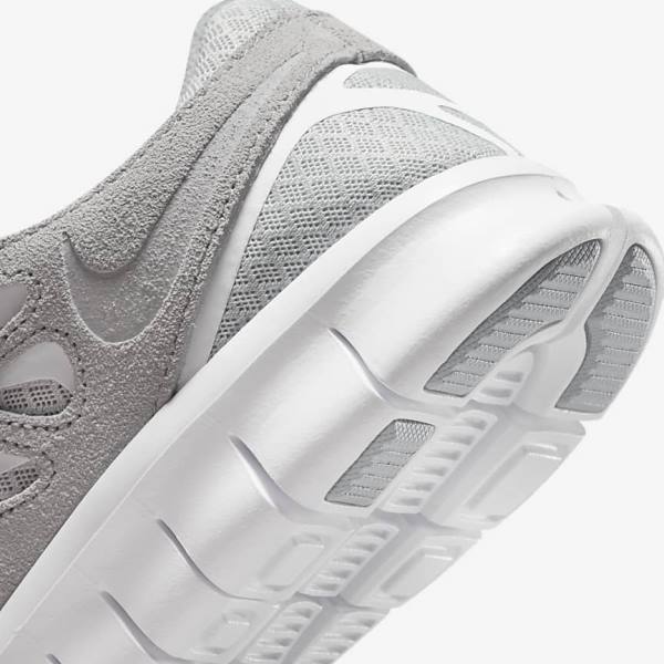 Nike Free Run 2 Sneakers Herre Grå Hvide Platin | NK317BXM