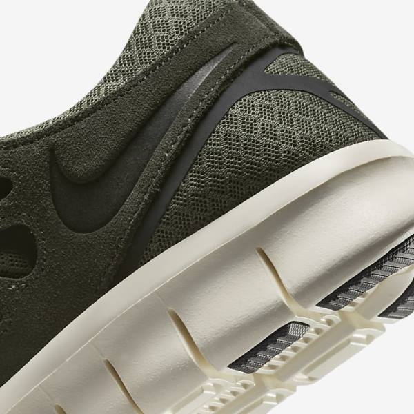 Nike Free Run 2 Sneakers Herre Olivengrøn Sort | NK475UNV