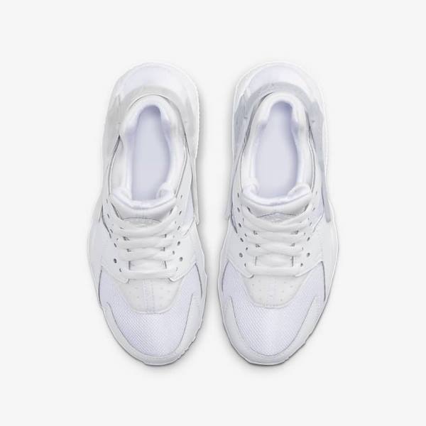 Nike Huarache Run Older Sneakers Børn Hvide Platin Hvide | NK452VFK