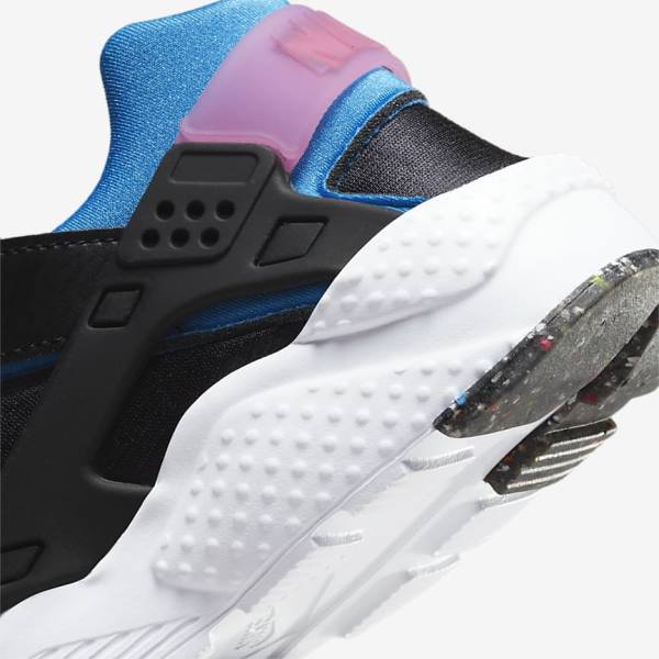 Nike Huarache Run Older Sneakers Børn Sort Lyseblå Lyserød Mintgrønne | NK601WSC