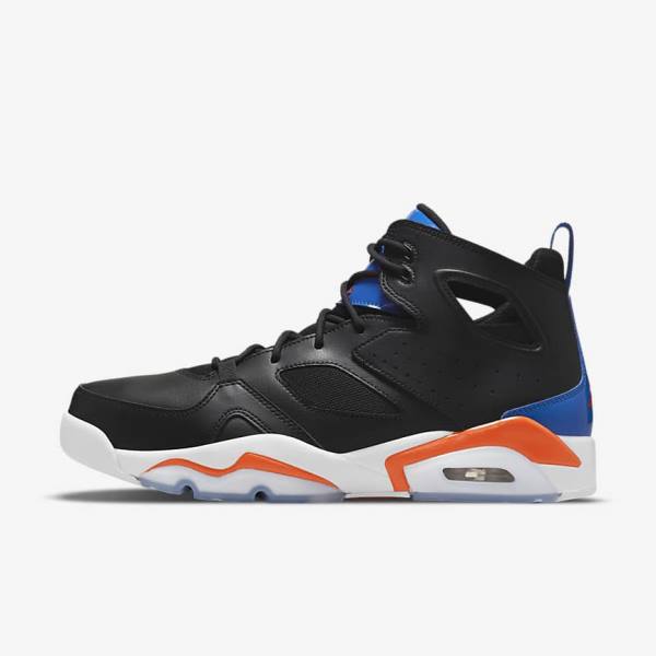 Nike Jordan Flight Club 91 Jordan Sko Herre Sort Kongeblå Hvide Orange | NK295PNZ
